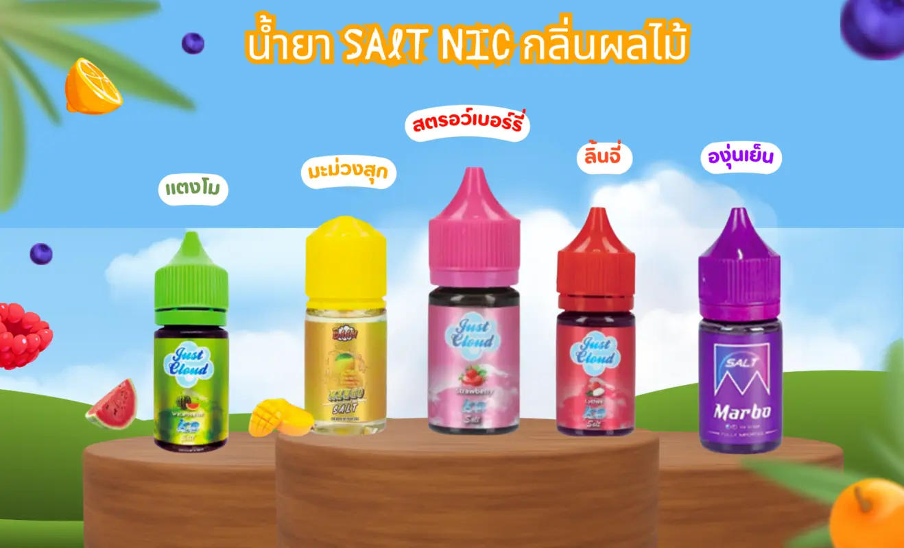 น้ำยา SALT NIC กลิ่นผลไม้